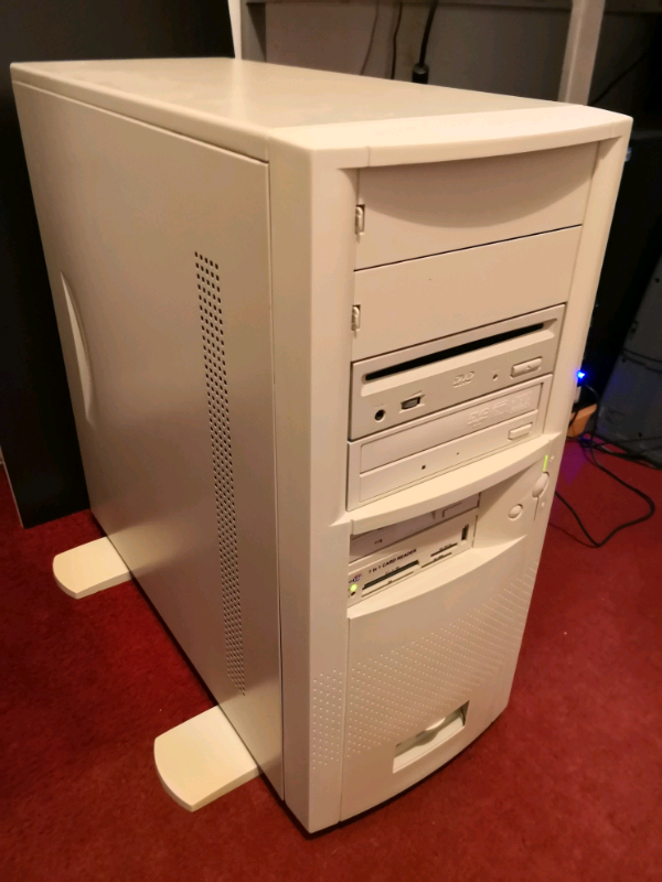 AOPEN H600A ATX CASE COMPLETE PC SYSTEM BEIGE TOWER. in Denham