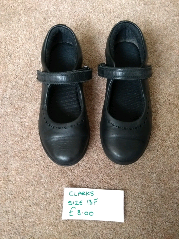 Girls black Clarks school shoes size 13f in Bradwell, Norfolk Gumtree