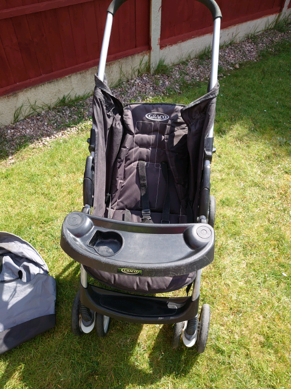 Graco Pushchair Stroller light weight storage quick release tray in