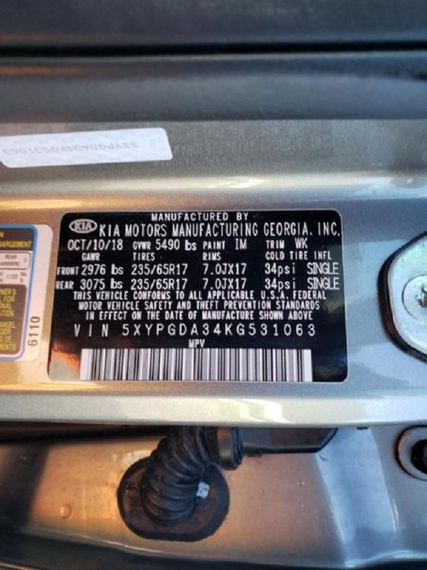 2019-2020 Kia Sorento AM FM CD Sirius XM Audio Radio Player Display Screen OEM
