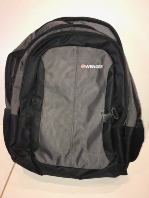 NW/OT WENGER SWISS GEAR Laptop Backpack -Black and Gray 