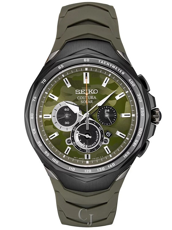 ダイモモ SEIKO COUTURA GREEN CAMOUFLAGE DIAL MEN'S WATCH SSC747 | eBay