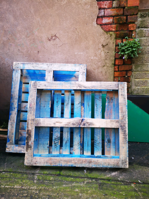 STILL AVAILABLE Two free blue pallets in County Antrim Gumtree