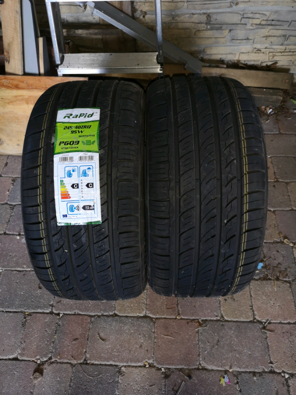 2x Brand new and unused rapid P609 245/40ZR17 - 95W tyres | in Wareham ...