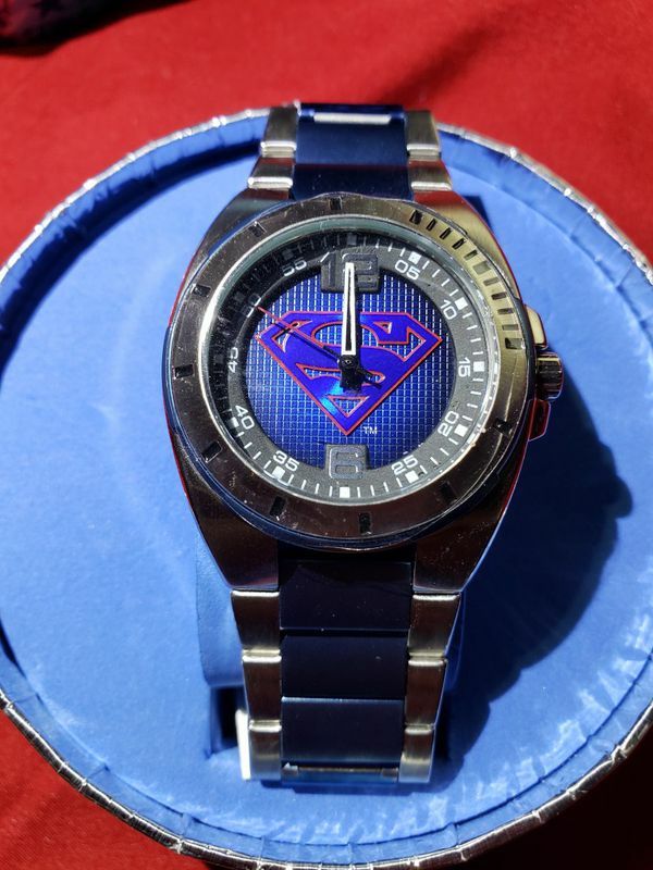 Pre-owned Fossil Brand  Superman Limited Edition Ll1007 Only 3000 Made Ship Free U.s.a