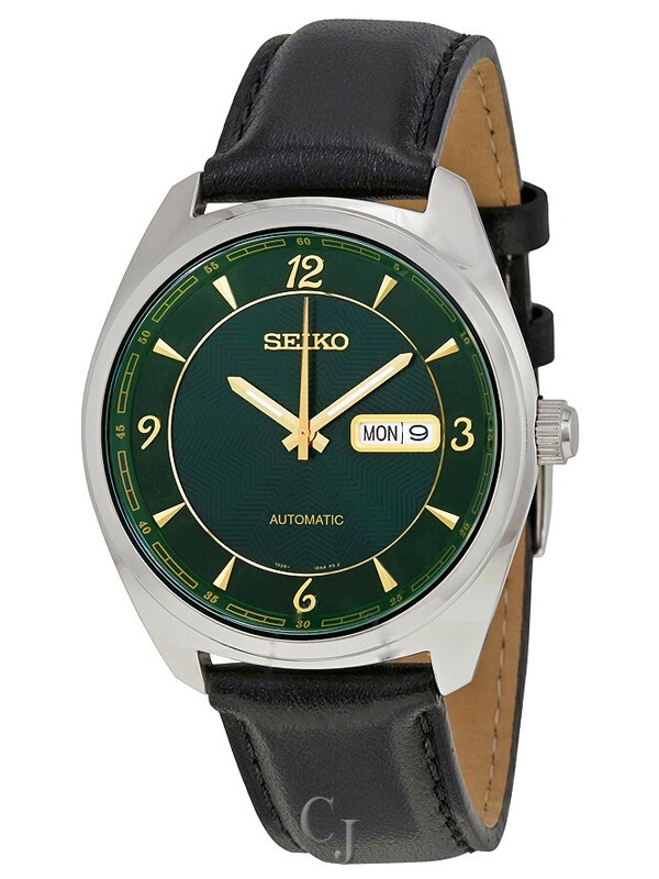 SEIKO RECRAFT AUTOMATIC GREEN DIAL MEN'S WATCH SNKN69 | eBay
