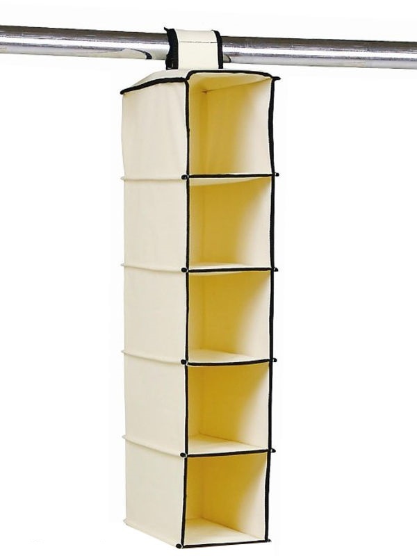 Portaoggetti Pieghevole 5 Scomparti Armadio Portatile Appendibile Indumenti moc