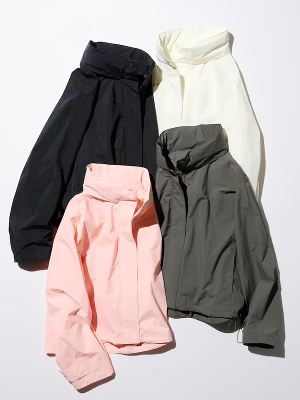 UNIVERSAL PRODUCTS “NO COLLAR BLOUSON” UNIQLO Windproof Stand Collar Blouson | Arden Fair