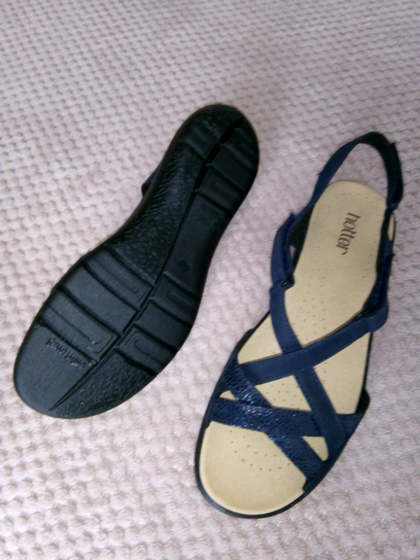hotter navy sandals