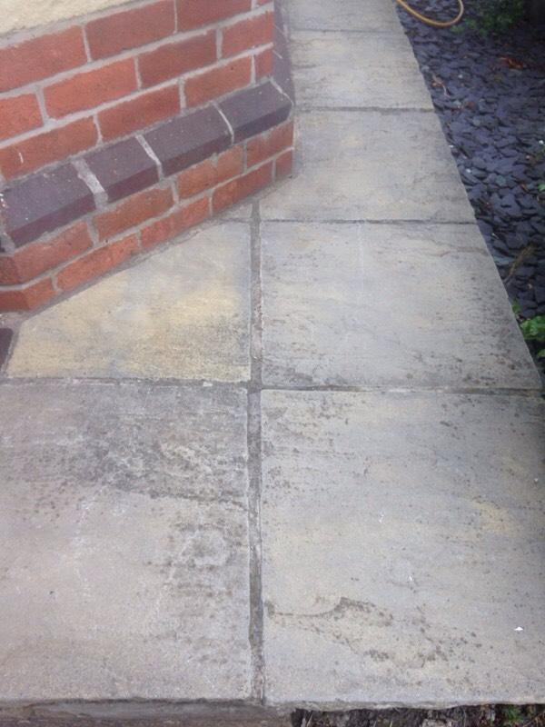 Buff Riven 600x600 paving/patio slabs in Rawmarsh, South Yorkshire