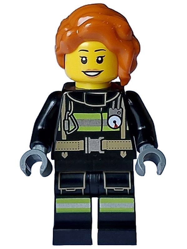 Fire - Female, Black Jacket and Legs with Reflective…