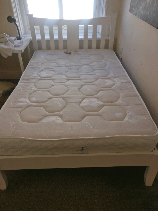 Small double bed frame and mattress in Nottingham City