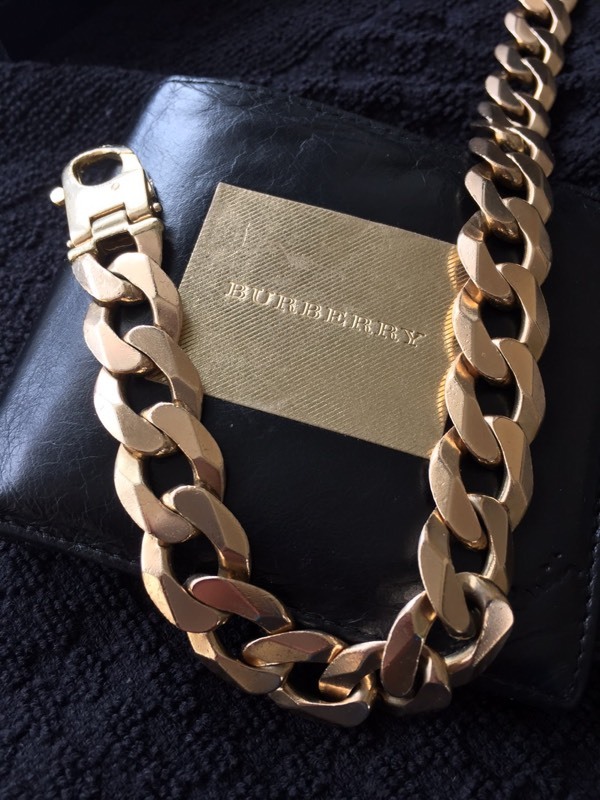 Mens 9ct Gold Curb Chain. 8oz. 24". 240g. 🏋 in Blyth, Northumberland