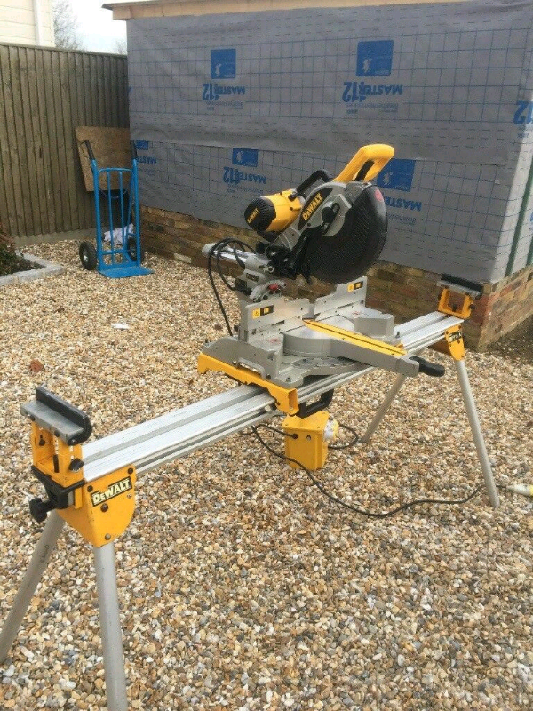 DW718xps dewalt mitre saw with saw horse bench. With extending arms. in Diss, Norfolk Gumtree