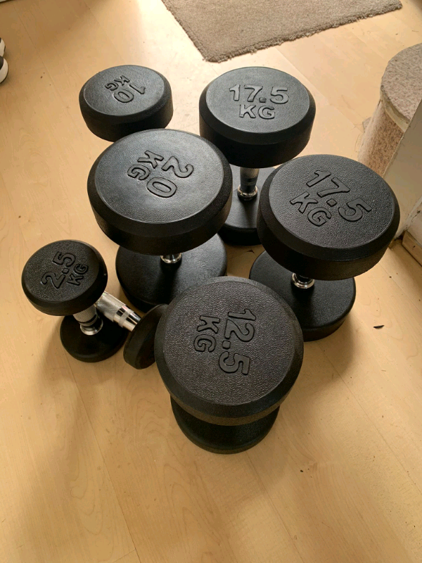 Round Rubber Dumbbells 2.5kg25kg Brand New in Bromley, London Gumtree