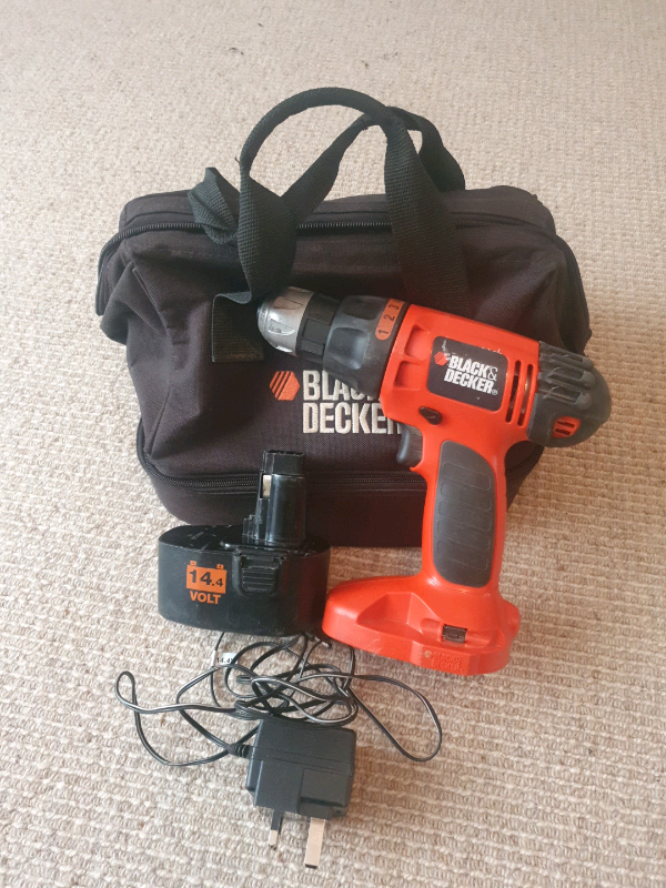 CORDLESS DRILL Black&Decker with 14.4v battery and charger ...