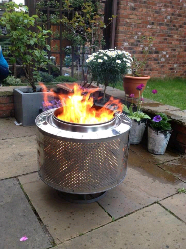 Upcycled washing machine drum fire pits in Livingston, West Lothian