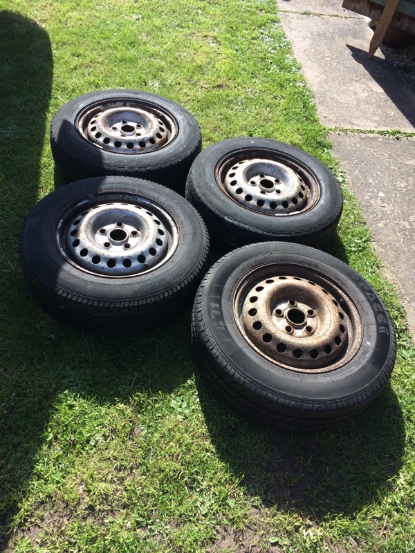 Vw T4 Transporter steel wheels and tyres in Lowestoft, Suffolk Gumtree