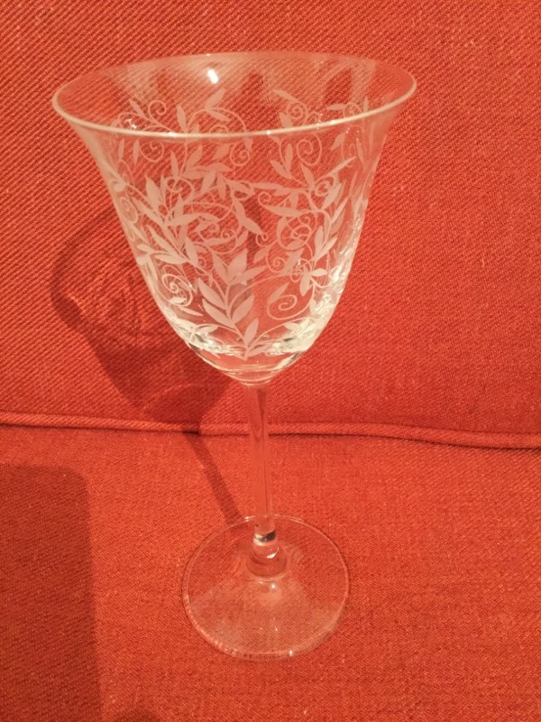 Laura Ashley etched wine glasses x 4 (boxed) in Walthamstow, London