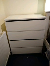 Tall Chest Of 6 Drawers With Mirror Ikea Malm In Lambeth