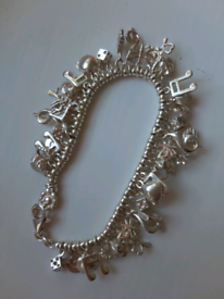 Charm bracelet - sterling silver 