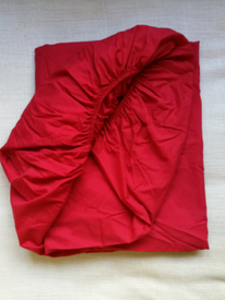 Tu Double Fitted Red Bed Sheet 
