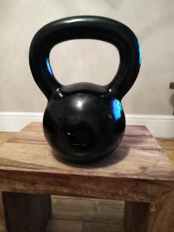 20KG Black Cast Iron Russian Kettlebell from the London ...