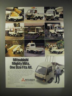 1990 Mitsubishi Mighty Mits Ad - One size fits all | eBay