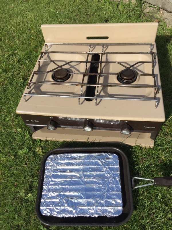 FLAVEL VANESSA 2Ring Gas Hob & Grill Stove Camping Caravan Snack Van