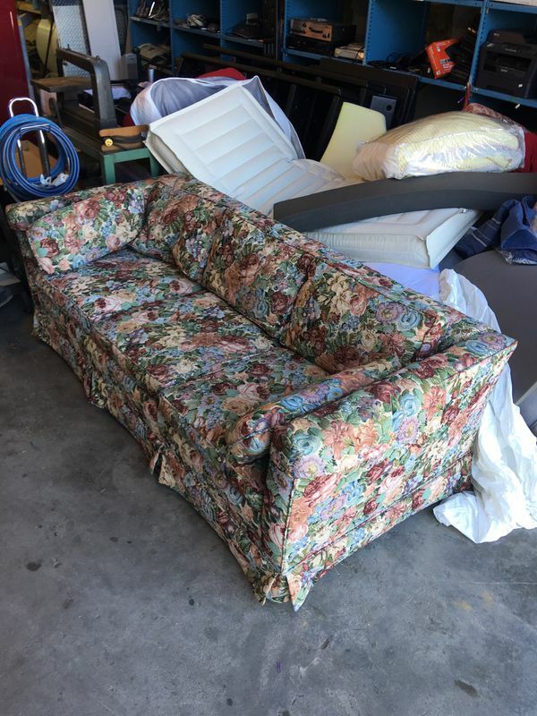 Couch Floral Print Great Shape - LOCAL PICKUP ONLY