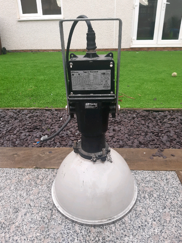 Industrial Thorlux Enamel Pendant Factory Lights (price each) in