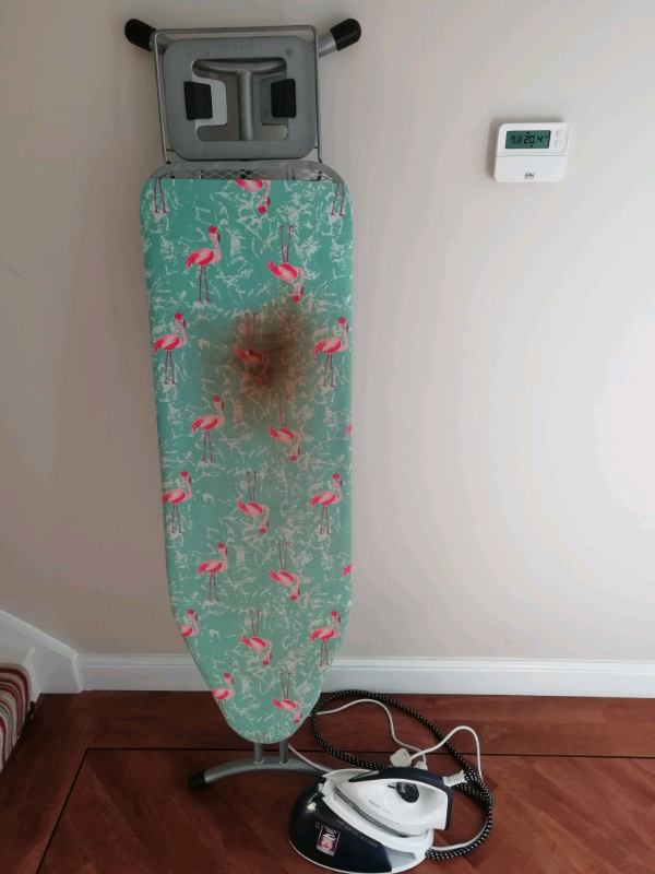Philips Steam Generator Iron & Brabantia Ironing Board in Tonyrefail