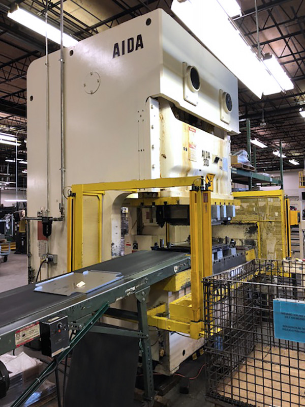 Aida NC2-200(2) 1986 Gap Frame Double Crank Press - 220 Ton, 9.84