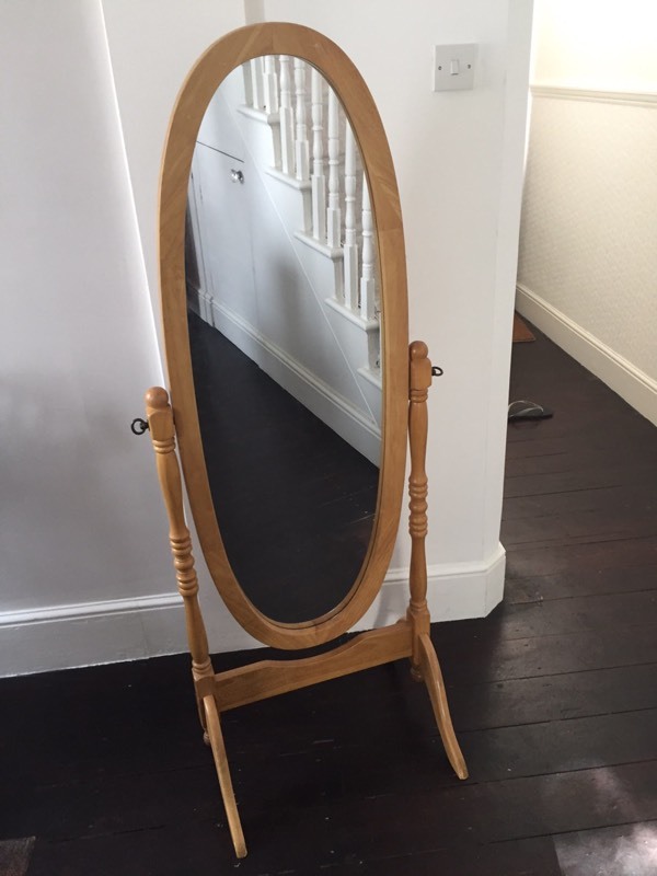 Full length, free standing pine mirror in Bexley, London Gumtree