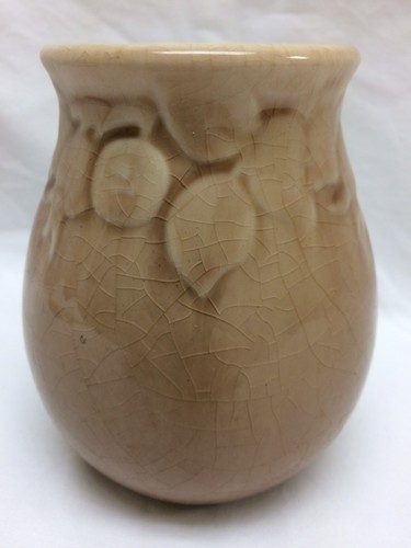 Rookwood Pottery Vase #2122 XLVIII 1948 Beautiful Crazed Vintage 4.5