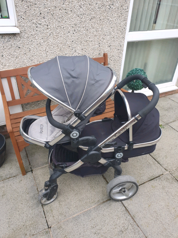 Icandy I candy peach double tandem pram pushchair in Caerphilly Gumtree