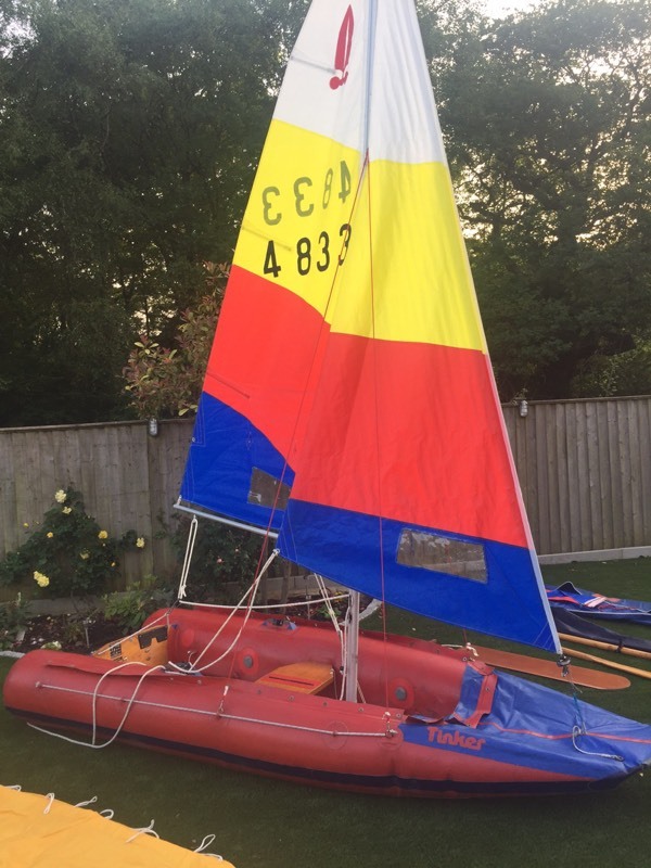 tinker traveller inflatable sailing dinghy in verwood