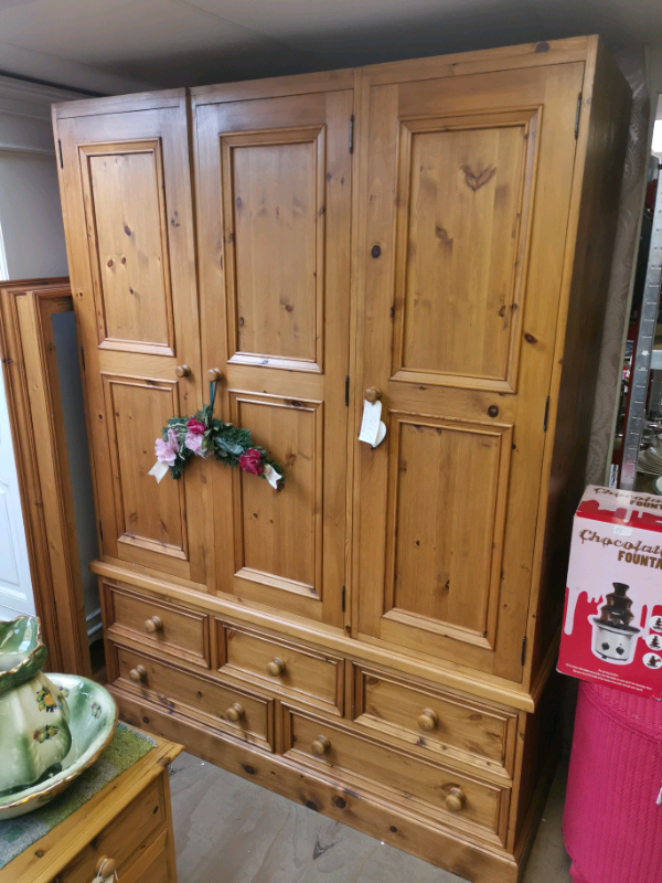 Pine triple wardrobe with draws in Hull, East Yorkshire Gumtree