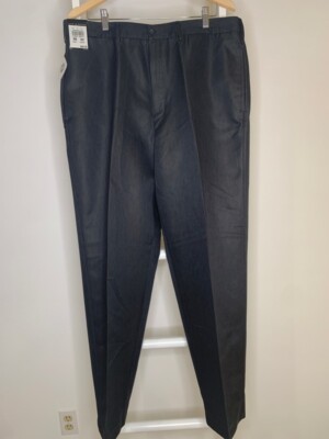 Croft & Barrow Pants Mens 38 x 32 Gray Casual Pockets Flat Front NEW