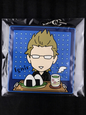Final Fantasy XV Ignis Scientia A Rubber Coaster Strap Key Chain movic New