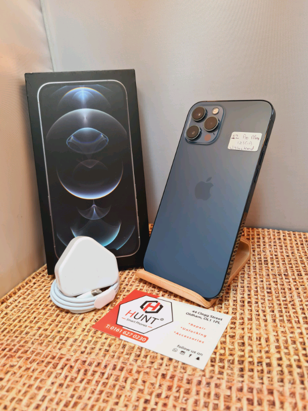 Apple iPhone 12 Pro Max Blue 128gb Unlocked in Mint Condition in Oldham, Manchester Gumtree