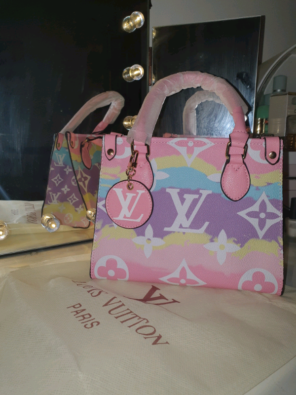 pink and purple ombre louis vuitton bag