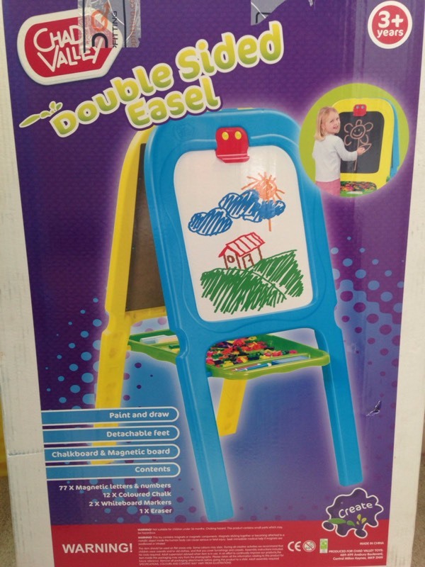 Chad valley double sided easel chalkboard and magnetic board | in ...