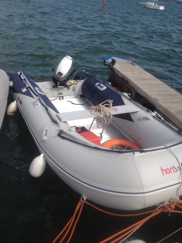 Honwave T40 + 25hp Mariner engine and trailer soft inflatable boat