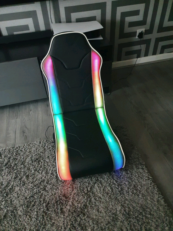 x rocker gaming chair led lights subwoofer in Thornliebank, Glasgow