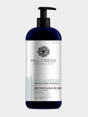 Жидкий гель для душа и бритья Mill Creek 2в1 с эвкалиптом, 14 унций