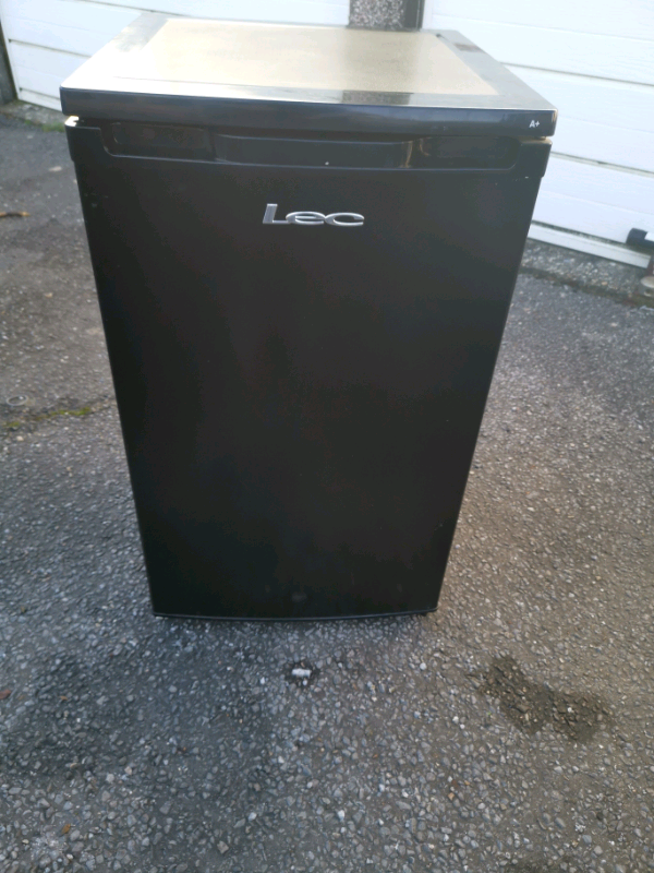 Black under counter fridge with freezer box, can deliver locally in