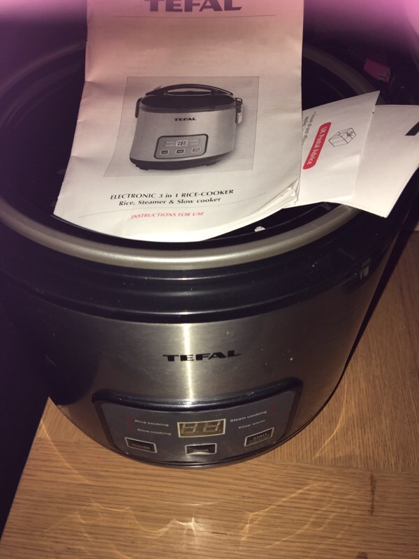 Tefal 3 in 1 rice, steamer and slow cooker in AshtoninMakerfield