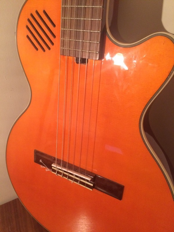 Acepro electro solid body nylon guitar. in Winsford, Cheshire Gumtree