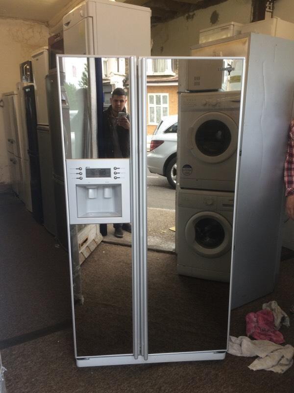 American fridge freezer 1 year warranty chrome mirror Samsung in